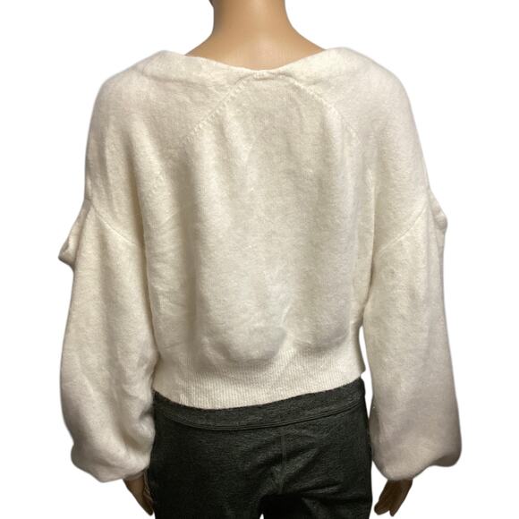 Kuzuwata cropped long sleeve cardigan size M cream - Picture 3 of 8